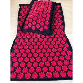 Istinia -  3pcs YOGA Acupressure Mat and Pillow Set with COCONUT inner - red