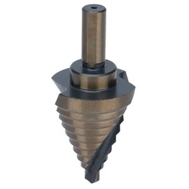 Broca Escalonada en Espiral, Brocas Escalonadas de 10 Tamaños Juego de Brocas Escalonadas Ranuradas de Acero de Alta Expansor de Agujeros para Madera y Metal