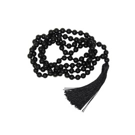 Jeannieparnell N317 - Beautiful Hand knotted 8mm Agate Gemstone Bead Prayer Mala 108 Beads/Necklace/Bracelet - Handmade