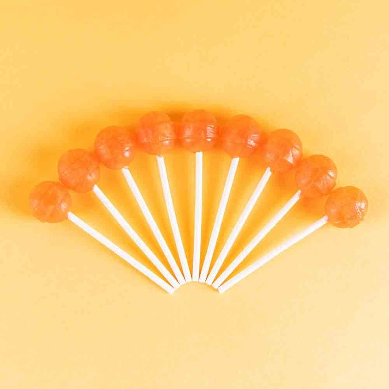 Dum Dums Orange Lollipops - Bulk Candy Bag with Lollipops