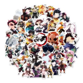 50 Blatt Anime Cartoon Wasserdichte Aufkleber, Manga Aufklebers für Kinder Motorrad Koffer Laptop Gitarre Skateboard Fahrrad Wasserflasche Küche, Ästhetisch Dekoration Stickers Comic Vinyl Aufkleber