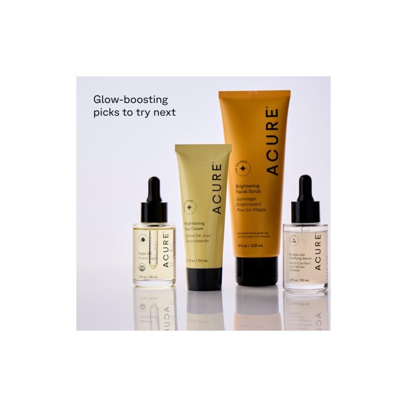 Acure Crema Facial Nocturna Diseñada Igualar Tono Textura Piel Mientras