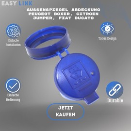 Easy Link Water Reservoir Cap Blue Compatible with Peugeot Citroen Mercedes Fiat Lancia 1475306080 71711242 9624530780