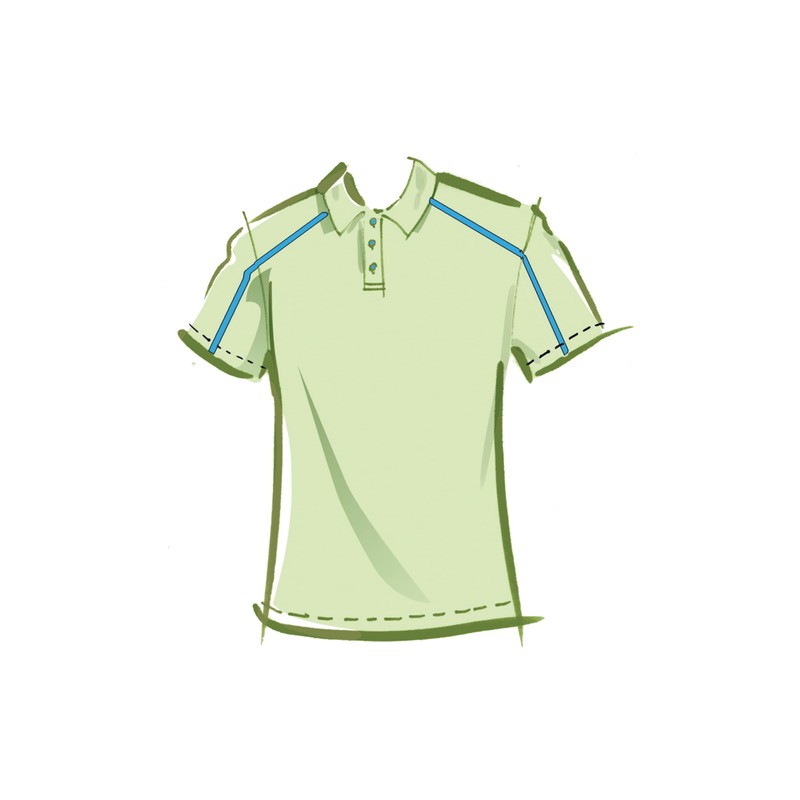 MCCALLS Sewing Pattern M8485AA Men's Knitted Tops and Shorts AA