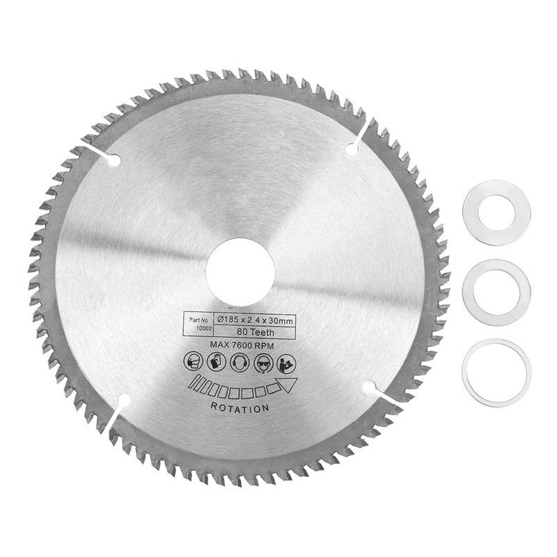 185mm Silver TCT Circular Saw Blade for Wood Cutting 80