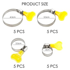 20 Hose Clamps, Exhaust Clamps, cast Steel Pipe Clamps, Drain Pipe Clamps, Stainless Steel Hose Clamps, Hose clamp Kits, Adjustable Fixed Pipe Clamps, Swimming Pool Hose Clamps