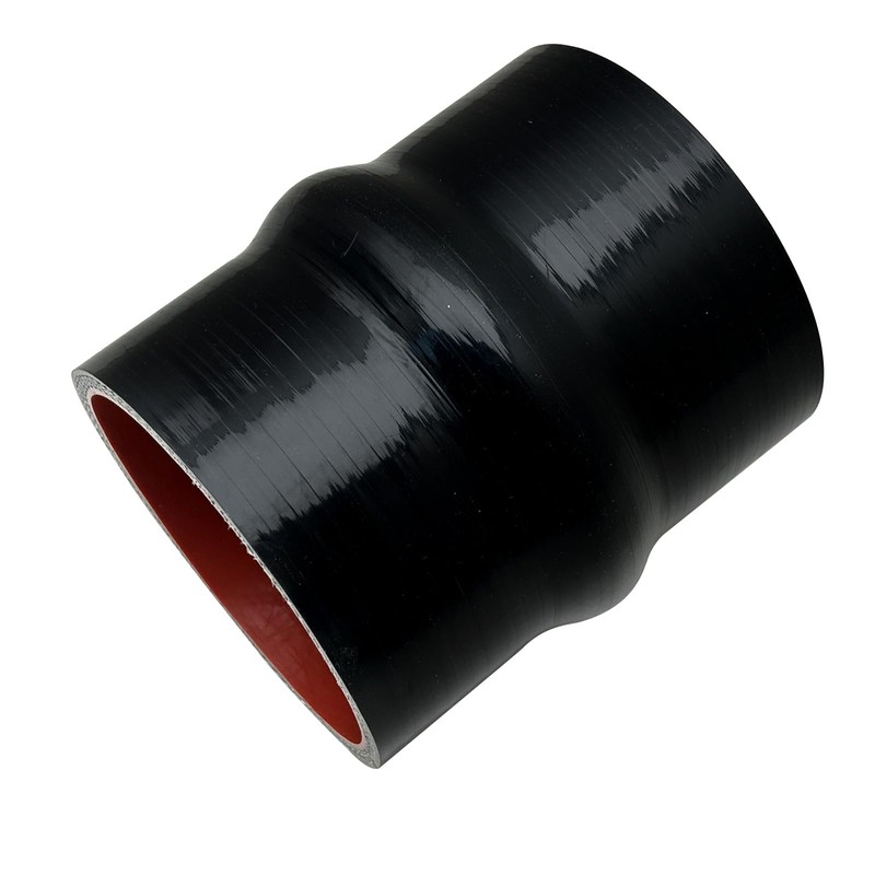 2.5" ID Silicone Hump Hose Coupler with 2 Tension Heavy-Duty
