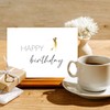 1 Elegant Premium Birthday Card for Golfer Golfer 10.5 x