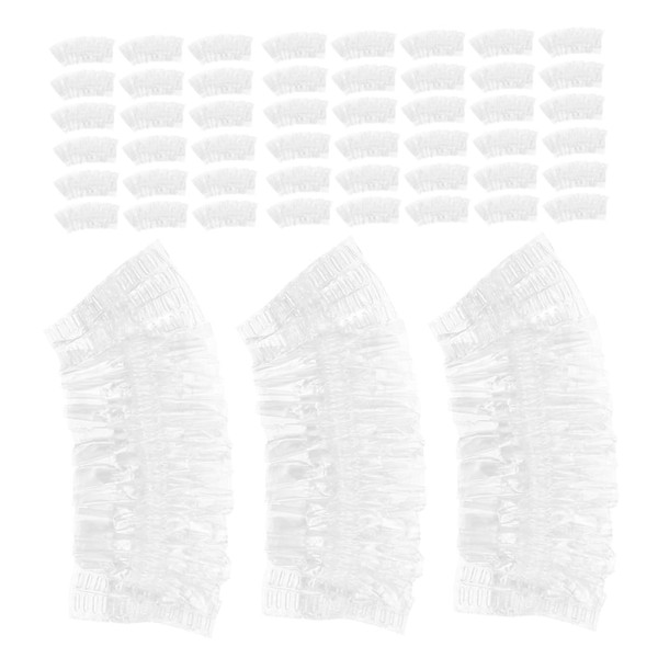 SAFIGLE 100pcs Clear Disposable Ear Covers Ear Caps for Shower