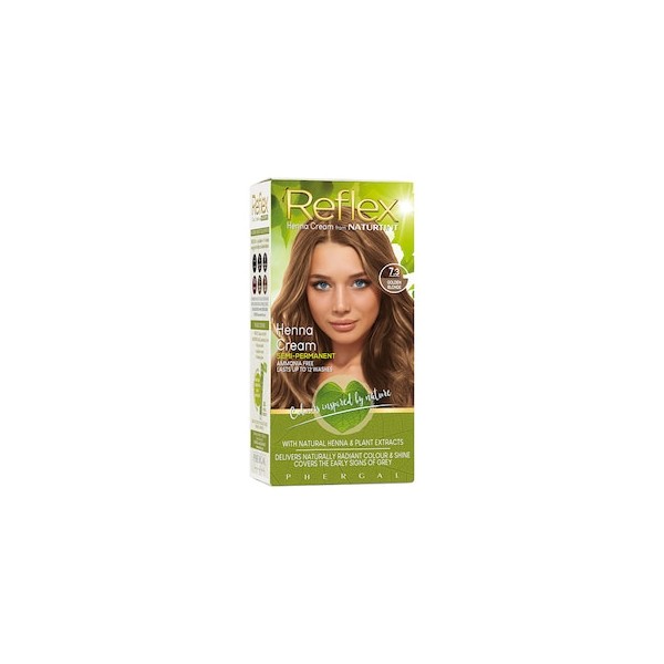 Naturtint Reflex Semi-Permanent Henna Cream Hair Colour 7.3 (Golden Blonde)