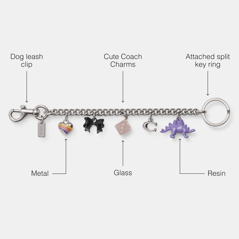 Motif Chain Bag Charm