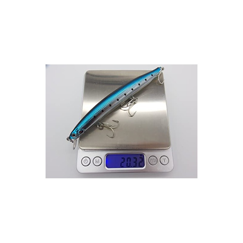 momolures Bass Lures Triple Weight Sinking Minnow 130S 21g sea