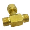 Oxygen Gas Y Adaptor, Connect 2 Regulators To 1 Bottle,
