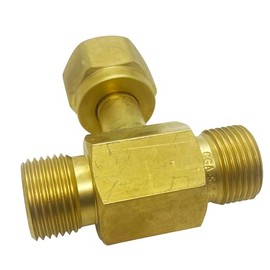Oxygen Gas Y Adaptor, Connect 2 Regulators To 1 Bottle, Oxy Acetylene Welding, Manifold Cylinders, CGA 540