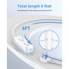 Flat Plug Extension Cord with 3 Outlets - 6 ft