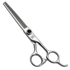 Fenice Totem Dog Grooming Scissors: 6.5 inch Pet Blender Shears Made Of Japanese 9CR Advanced Stainless Steel Professional Grooming Scissors for Dogs Cats and Other Pets