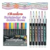 KFMX Plumones De Contorno Metálicos Doble Linea 12 Colores