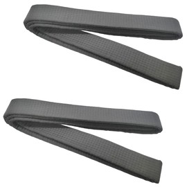 Niuhong 2 Pieces Judo Karate Belt Martial Arts Sports Belt Taekwondo Belts Professional Karate Aikido Belt Thick Fabric Black Belt Children Adults Martial Arts Belt Kofun 260 cm (Black)