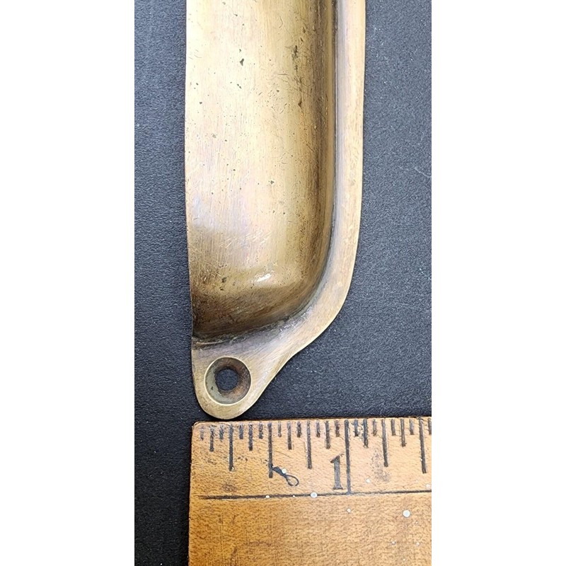 2 Antique VTG. Style Solid Brass Cabinet, Drawer Pull Cup