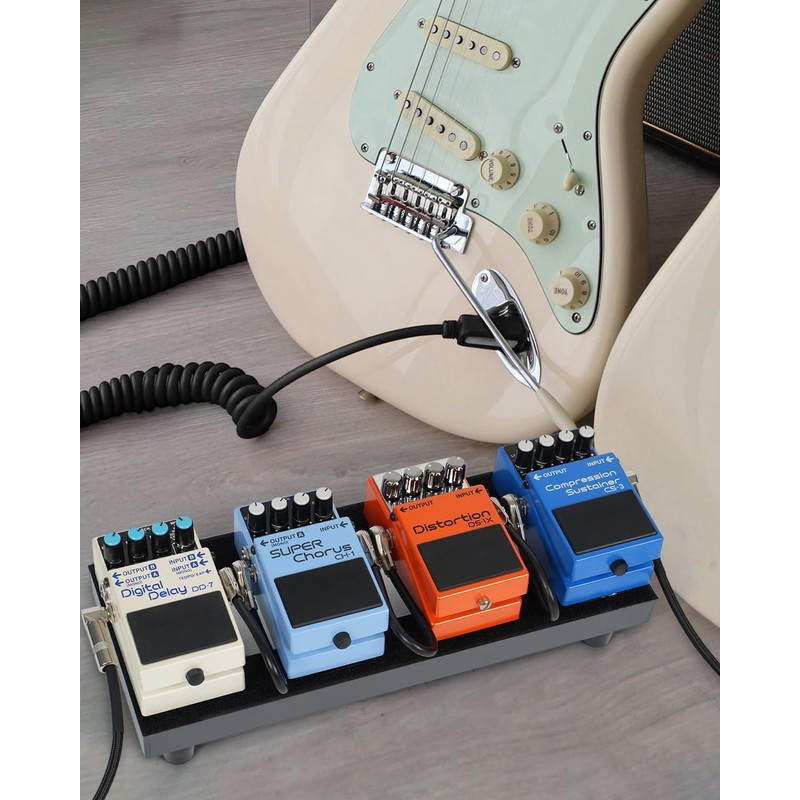 Aqdocvf 3-Pack Guitar Patch Cables, 6 Inch Guitar Pedal Cables