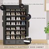 OYREL Tall Shoe Rack Dustproof Cabinet Large Capacity 8 Tier