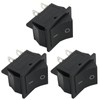EATAKWARD 3Pcs Universal 120V T125 KCD2 KCD4 Rocker Switch, Black