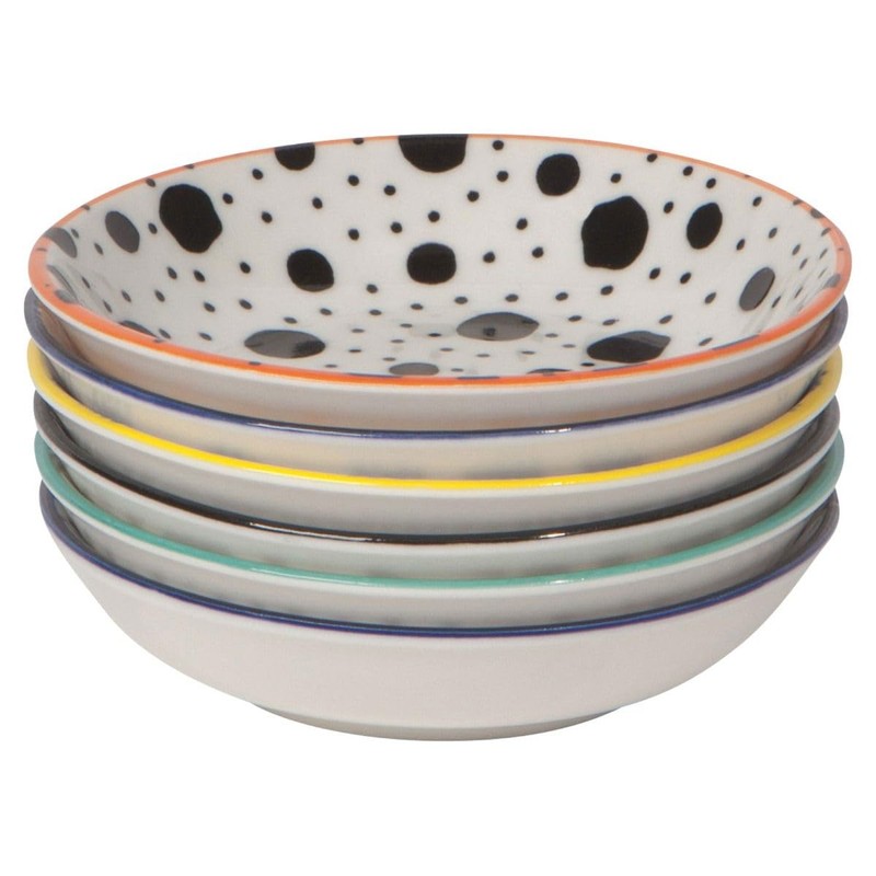 Now Designs Pinch Bowls, Bits & Dots, Assorted Colors -