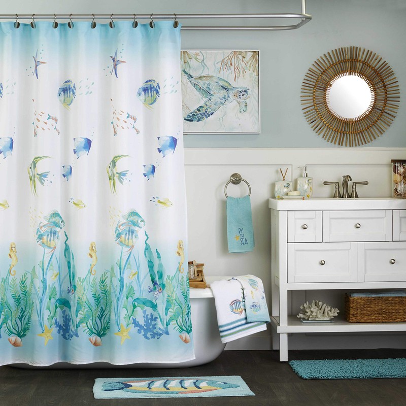 SKL HOME by Saturday Knight Ltd. Ocean Watercolor Hand Towel,