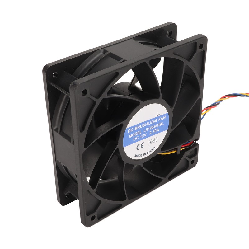 12cm Cooling Fan 120x38mm 6000rpm 12V 2.7A 4pin FG DC