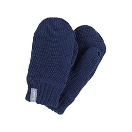 Sterntaler Baby Unisex Children's Mittens Knitted Gloves - Baby Mittens Winter, Baby Gloves - Lined with Fleece - Navy, 4, navy