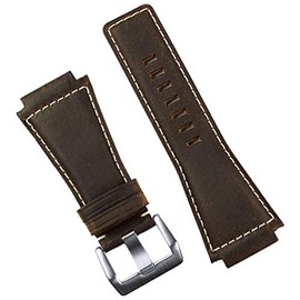 B & R Bands Bell & Ross BR01 BR03 Crazy Horse Horween Replacement Leather Watch Band Strap