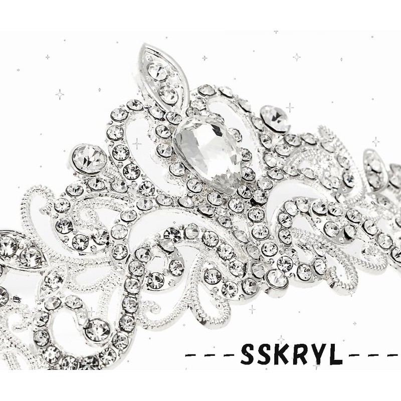 SSKRYL Tiara, Wedding Headdress, Headband, Hair Ornament, Wedding, Bridal, Bridal