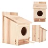 Innovative Wooden Birdhouse Natural and Safe DIY Outdoor Wooden Birdhouse