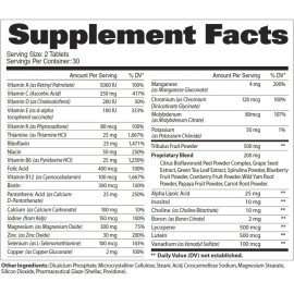 Multivitaminico Gat Mens Multi Test 60 Tabs Sabor Sin sabor