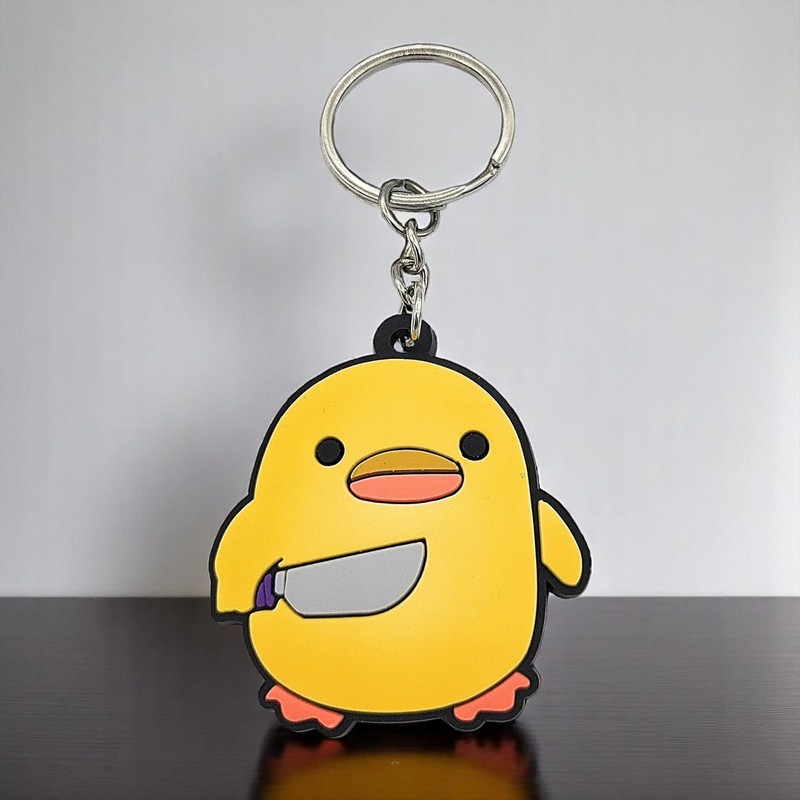 Promotech Boss Duck Keyring - 1 Piece PVC Keyring for
