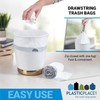 Plasticplace 6 Gallon Trash Bags │ 0.7 Mil │ White