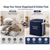 2 Pack Large Non-Woven Fabric Clothes Storage Bag Organizer with