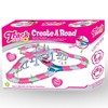 168 PCS Pink Magic Bendable Race Track Toy, Snap Together