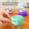Omilly - Recipientes de acero inoxidable de 60 ml con
