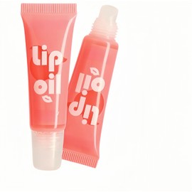Lip Balm,Plumping Lip Gloss Oill,No-Sticky Lip Care, Glitter Tinted Lip Gloss，Peach Flavoured Lip Glaze For Dry Lips,10ml,1pc