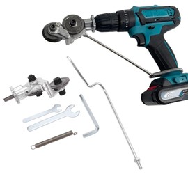 Taladro Eléctrico Reacondicionamiento Tijeras Cortadoras de Placas Cizallas de Acero Aleado Transformador Cortador a Medida con Adaptador para Cortar Hojas de Metal de Papel Taladro Eléctrico de