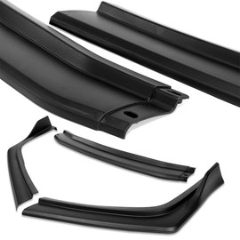 RACING9SPEED Front Bumper Spoiler Lip 3PCS ABS Fit for 2012-2014 Toyota Camry SE, Car Mods Exterior Accessories, Automotive Replacement Parts Assembly, Air Chin Body Kit Splitter, 2013 (Matt Black)