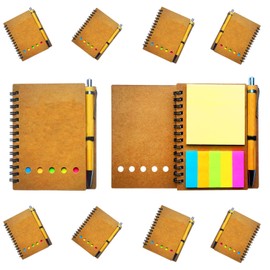 2025 Inspirational Spiral Notebook 10 Sets Portable Employee Appreciation Gifts Bulk Journals with Sticky Note Pen for Teachers Students Friends Colleagues Volunteer Nurse and Family Thank You Gifts