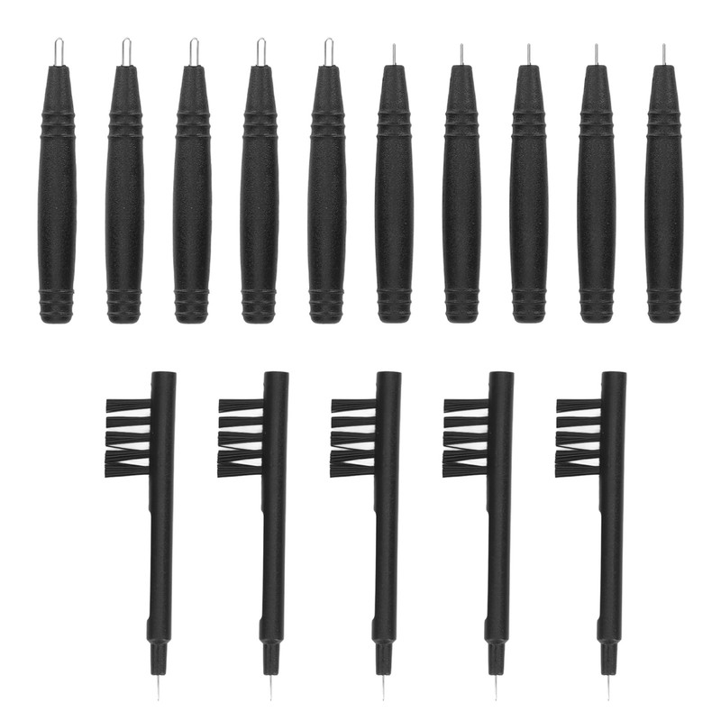 Hearing Aids Cleaning Tools U Screwdriver 5 Hole Brush Portable
