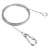 PATIKIL Safety Cable Lock Wire with Snap Hook 2M 2.5mm