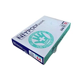 Tokyo Pack My Just New Nitopol Gloves, M, 200 Pieces, Blue