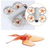 Briny River 4 Pcs Orange 5 Blade Drone Propeller with