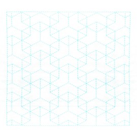 ナスカ 刺し子布 白 5六角つみ木