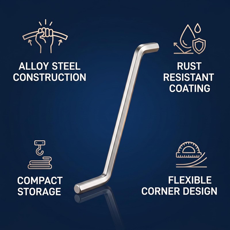 2 PCS Garbage Disposal Wrench, Alloy Steel Allen Wrench -