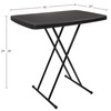 Everyday Home, Black Adjustable Folding Table